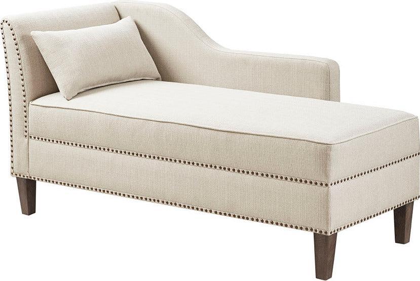 Olliix.com Accent Chairs - Trinity Accent Chaise Ivory