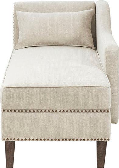 Olliix.com Accent Chairs - Trinity Accent Chaise Ivory