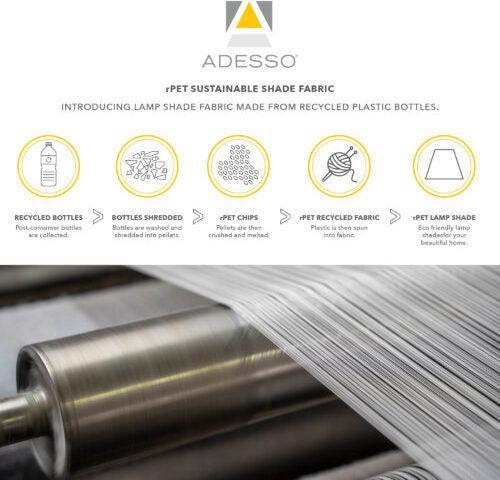 Adesso Floor Lamps - Trinity Arc Lamp- Satin Steel