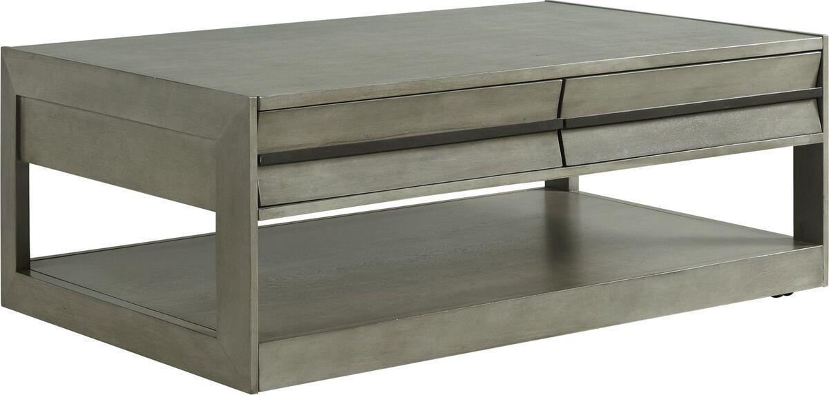 Elements Living Room Sets - Tropez 2PC Occasional Table Set in Grey