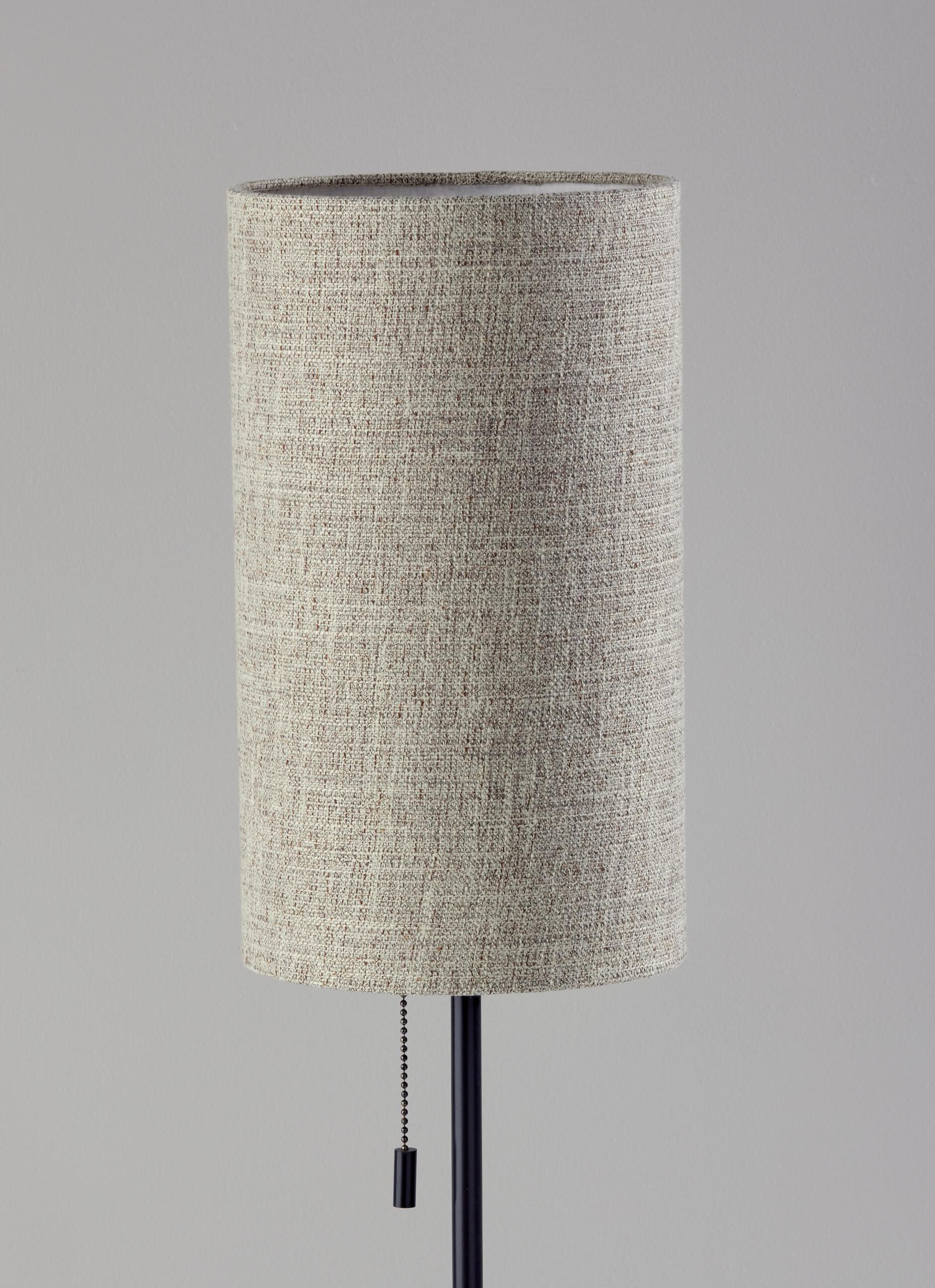 Adesso Table Lamps - Trudy Table Lamp Beige & Walnut