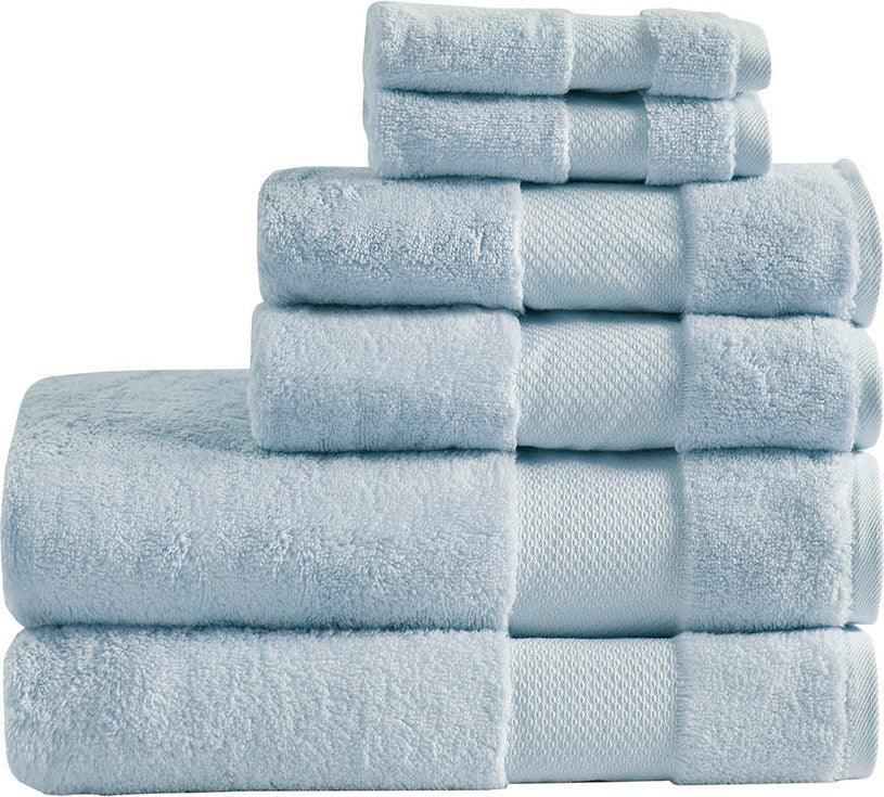 Pale blue bath towels deals