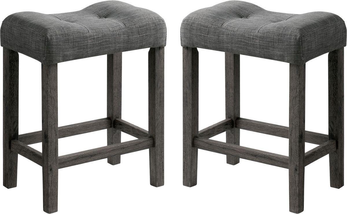 Elements Barstools - Turner 24" Counter Barstool in Charcoal