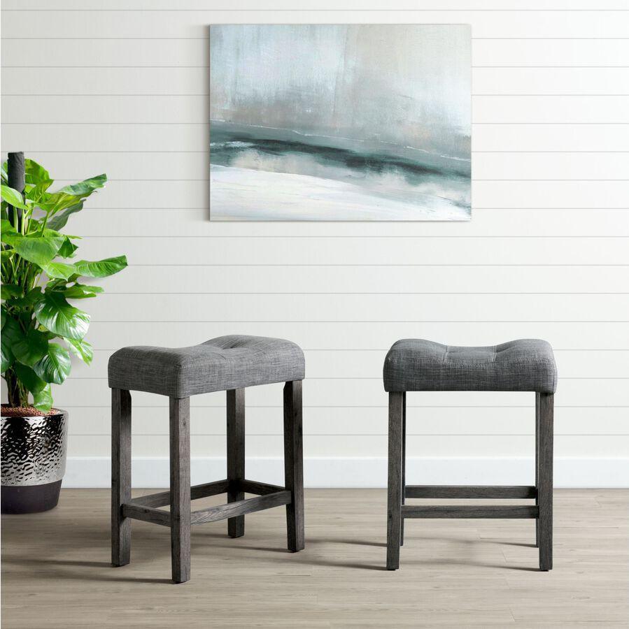 Elements Barstools - Turner 24" Counter Barstool in Charcoal