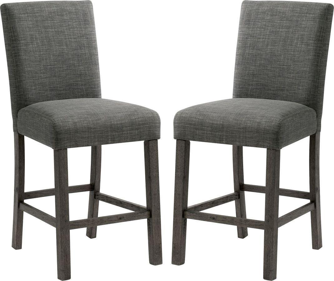 Elements Barstools - Turner Counter Chair Set in Charcoal