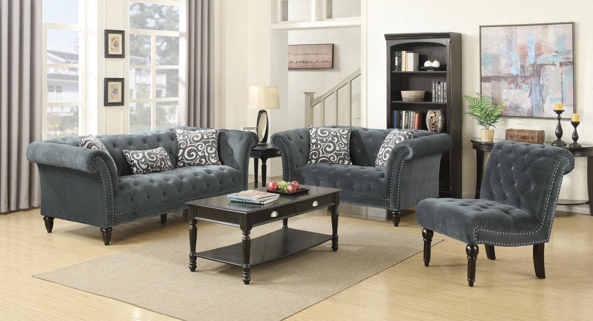 Elements Living Room Sets - Twine 3Pc Sofa Set-Sofa, Loveseat & Chair