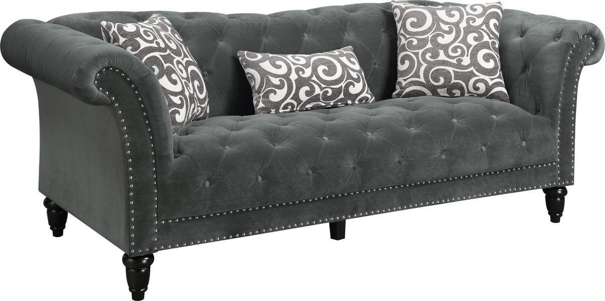 Elements Sofas & Couches - Twine Sofa with Gray Scroll Pillows