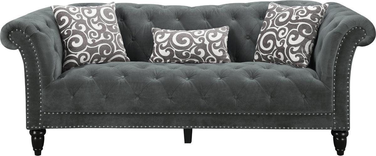 Elements Sofas & Couches - Twine Sofa with Gray Scroll Pillows