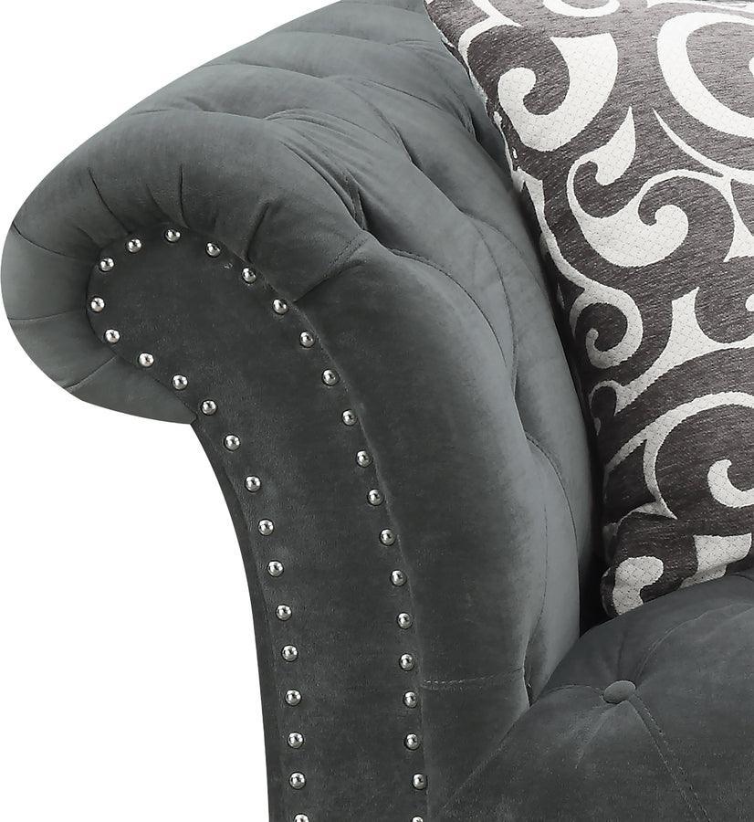 Elements Sofas & Couches - Twine Sofa with Gray Scroll Pillows