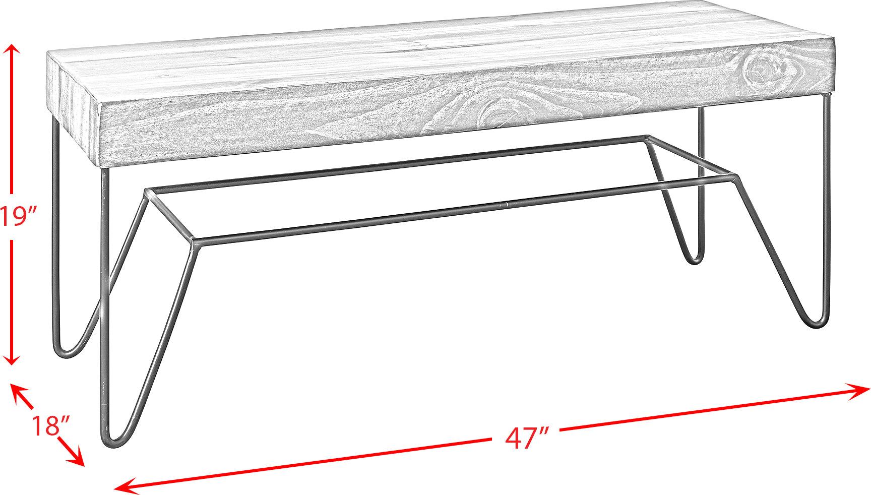 Elements Benches - Tyler Standard Height Dining Bench