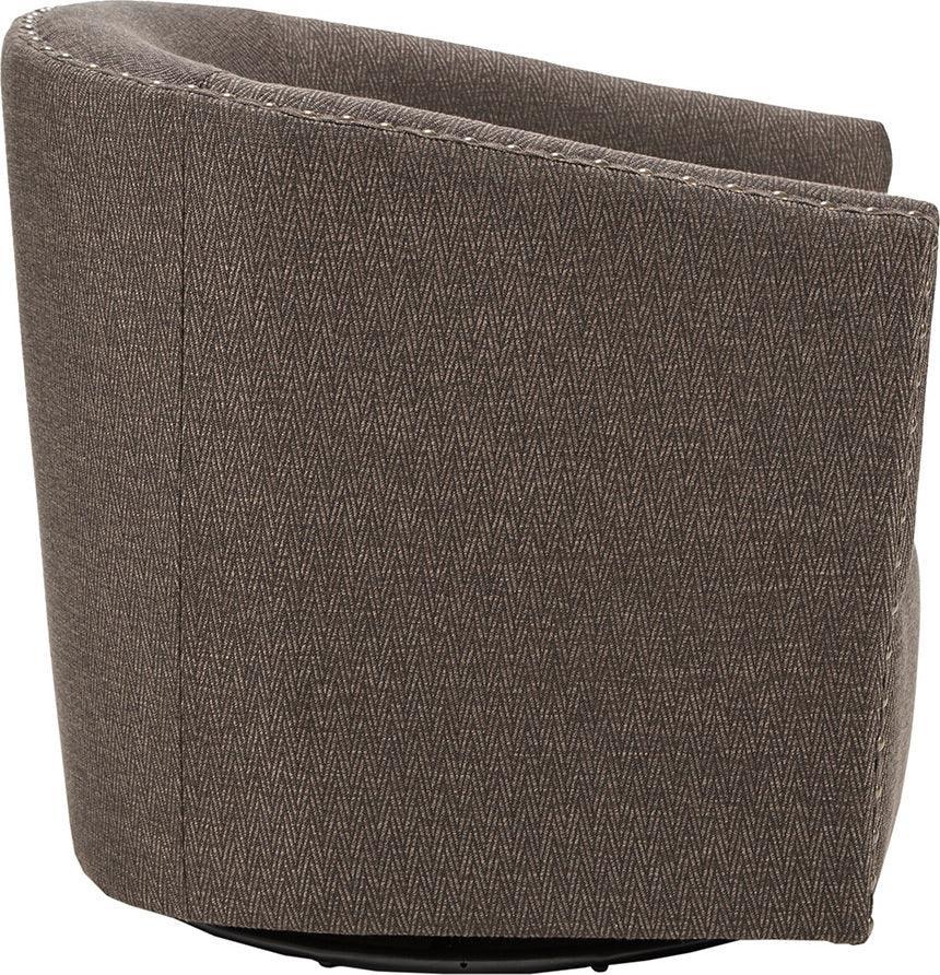 Olliix.com Accent Chairs - Tyler Swivel Chair Chocolate