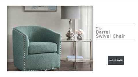 Olliix.com Accent Chairs - Tyler Swivel Chair Chocolate