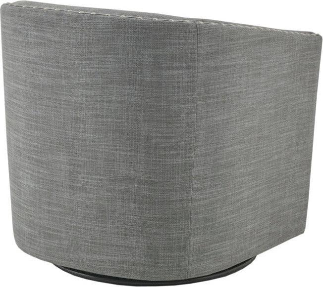 Olliix.com Accent Chairs - Tyler Swivel Chair Gray