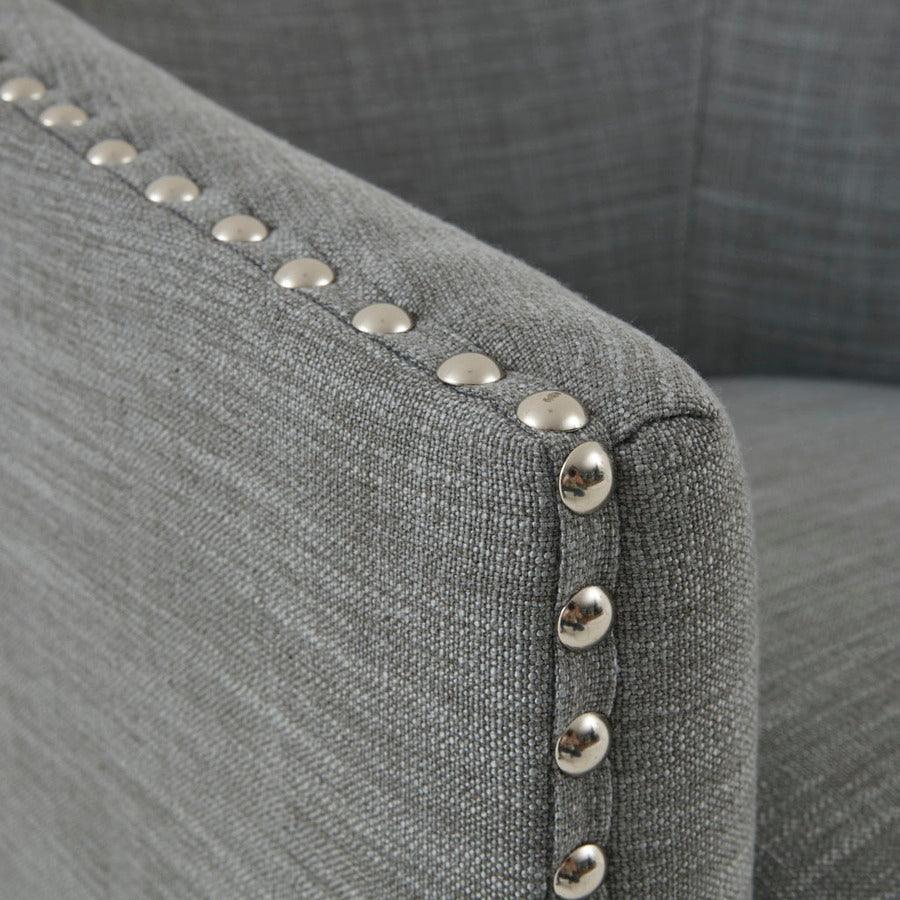 Olliix.com Accent Chairs - Tyler Swivel Chair Gray