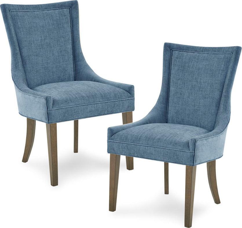 Olliix.com Dining Chairs - Ultra Dining Side Chair (set of 2) Blue
