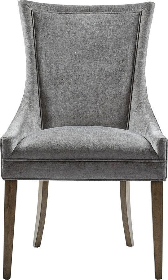 Olliix.com Dining Chairs - Ultra Traditional Dining Side Chair (set of 2) 23.25"W x 24.75"D x 39"H Dark Gray