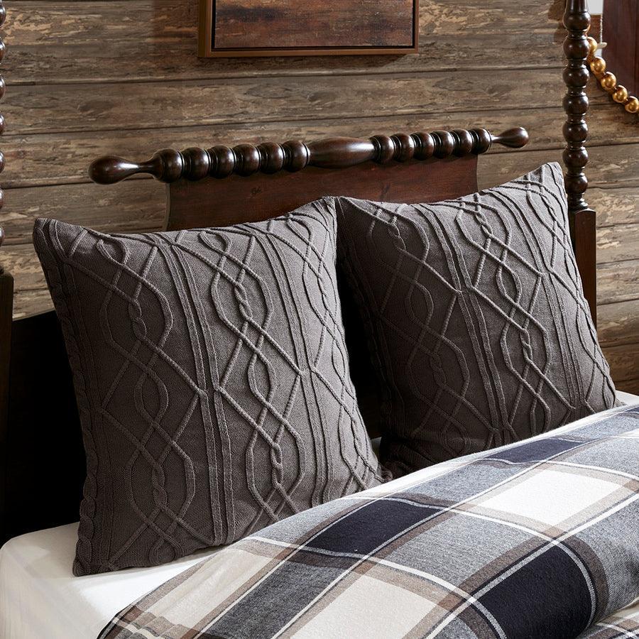 Olliix.com Comforters & Blankets - Urban Queen Cabin Cotton Jacquard Comforter Set Brown
