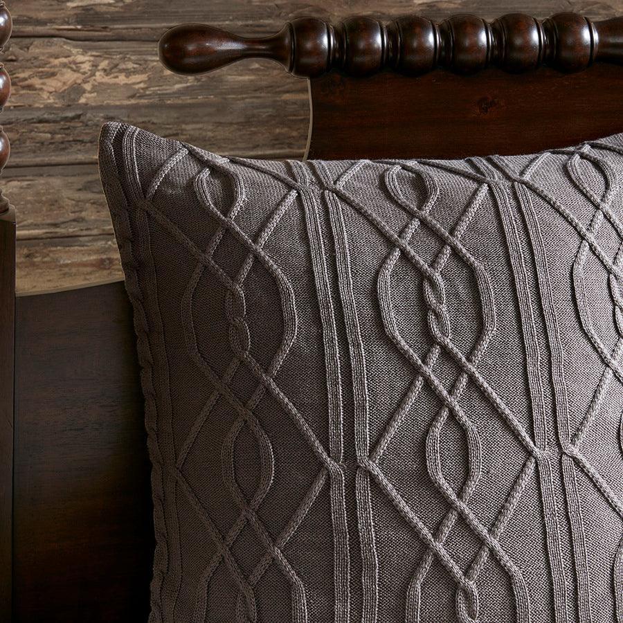 Olliix.com Comforters & Blankets - Urban Queen Cabin Cotton Jacquard Comforter Set Brown