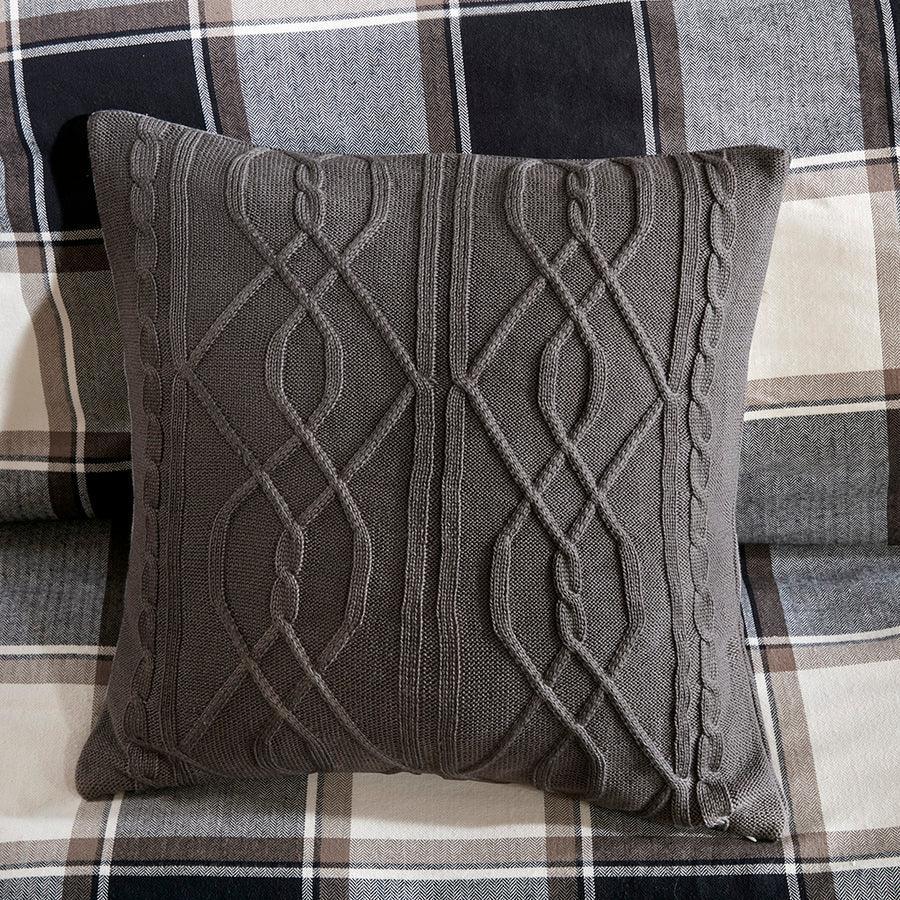 Olliix.com Comforters & Blankets - Urban Queen Cabin Cotton Jacquard Comforter Set Brown