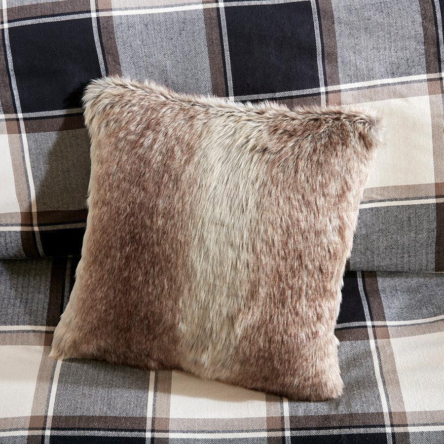 Olliix.com Comforters & Blankets - Urban Queen Cabin Cotton Jacquard Comforter Set Brown