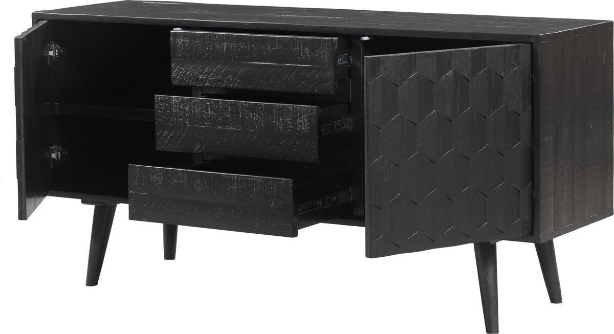 Tov Furniture Buffets & Cabinets - Valentina Black Buffet Black