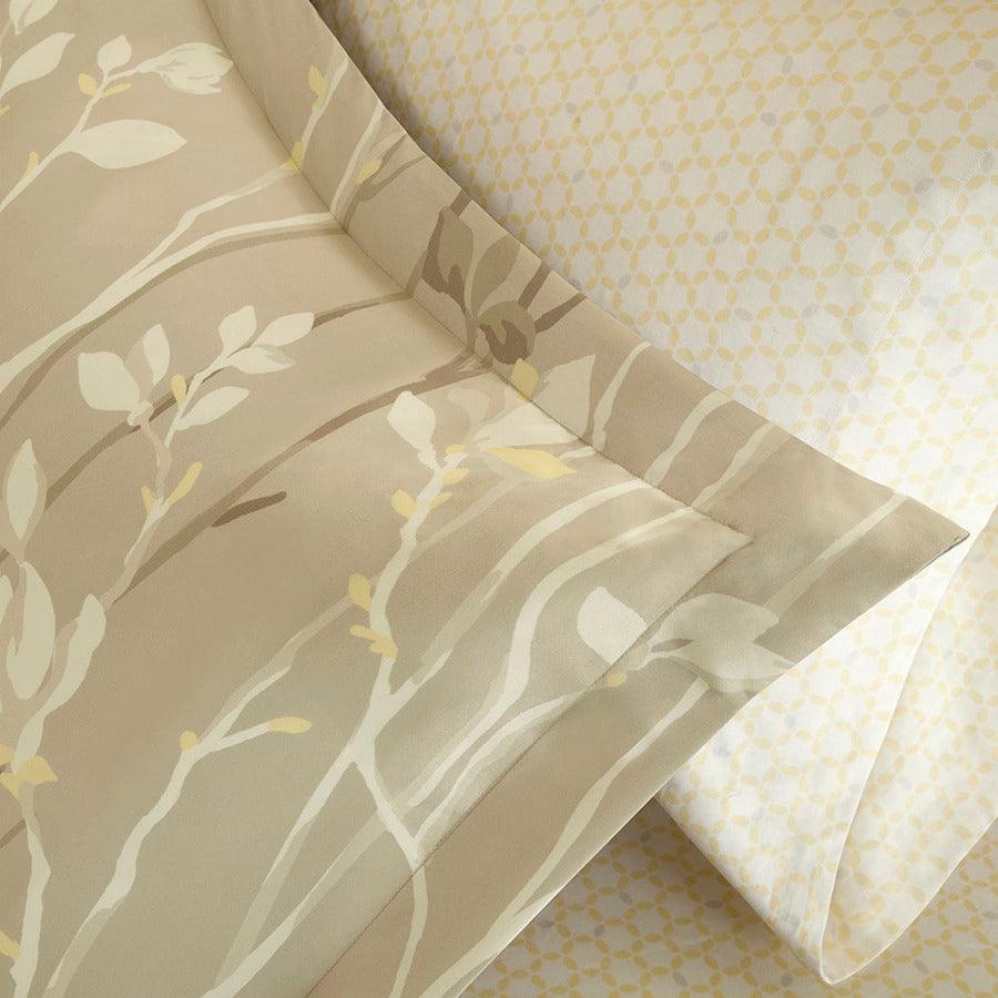Olliix.com Comforters & Blankets - Vaughn King Complete Comforter and Cotton Sheet Set Taupe