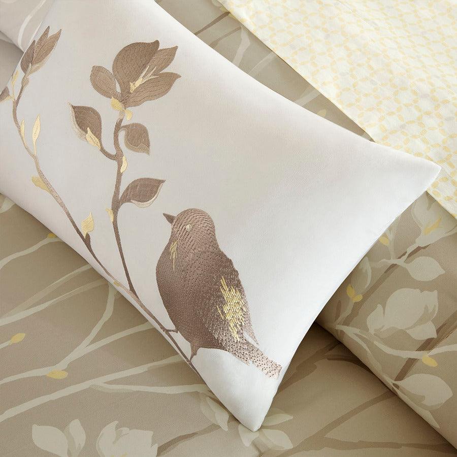 Olliix.com Comforters & Blankets - Vaughn King Complete Comforter and Cotton Sheet Set Taupe