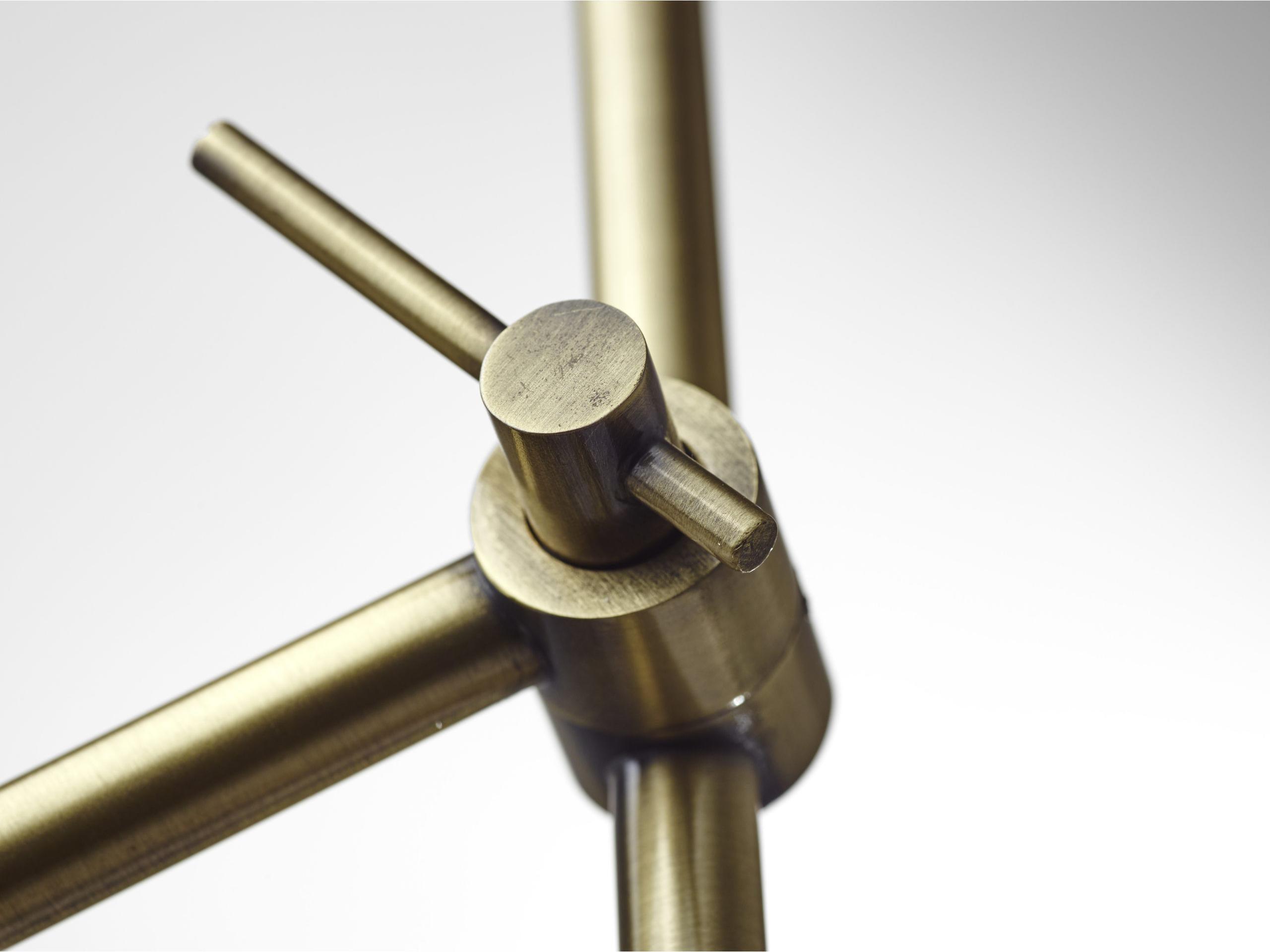 Adesso Floor Lamps - Vera LED Floor Lamp Antique Brass