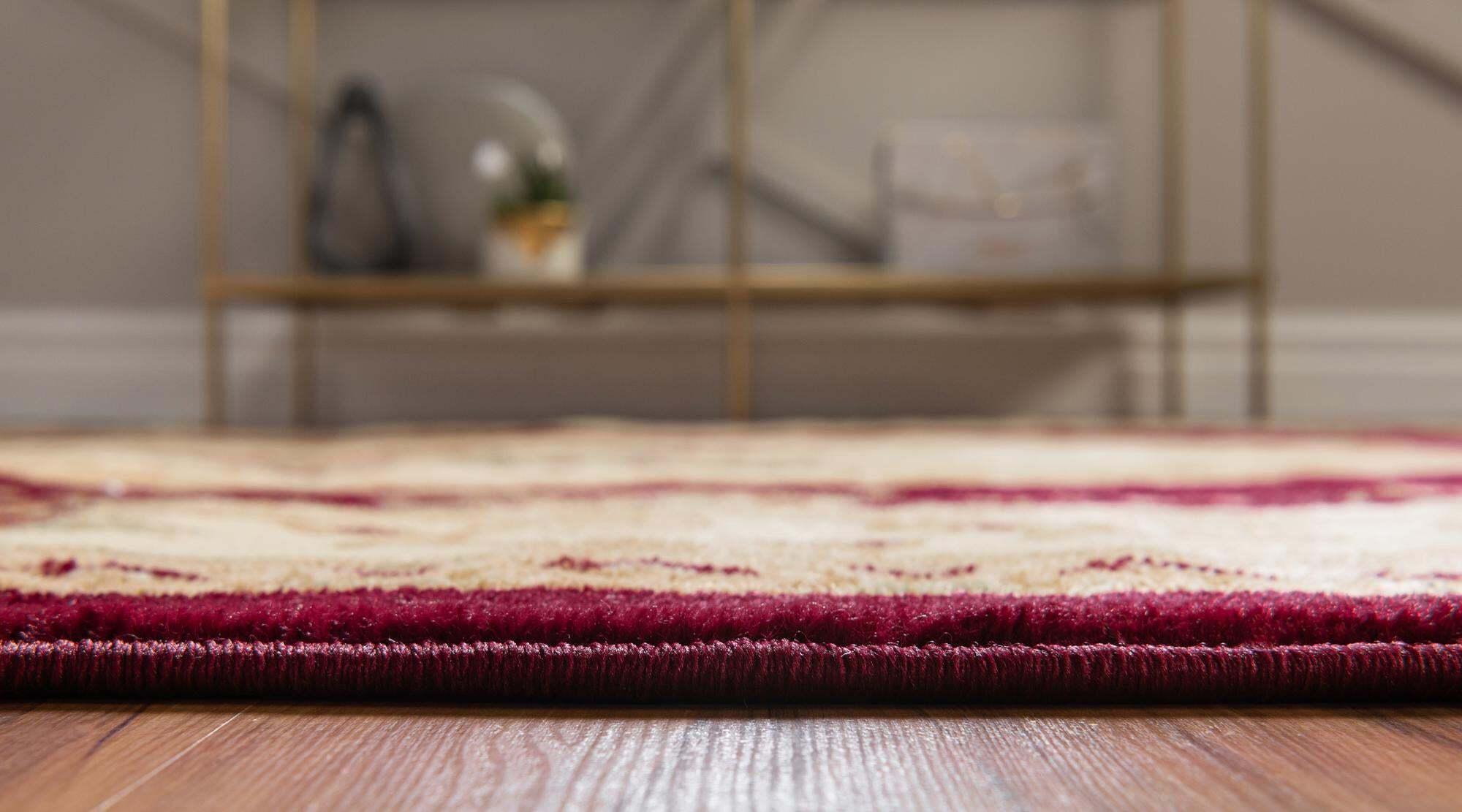 Unique Loom Indoor Rugs - Versailles Floral 5x8 Rug Burgundy & Multicolor