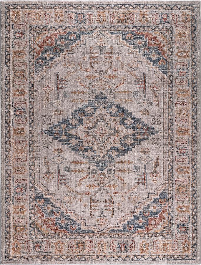 Olliix.com Indoor Rugs - Vintage Medallion Woven Area Rug Orange Multi MP35-8048