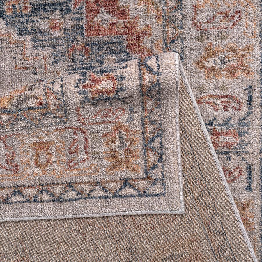 Olliix.com Indoor Rugs - Vintage Medallion Woven Area Rug Orange Multi MP35-8048