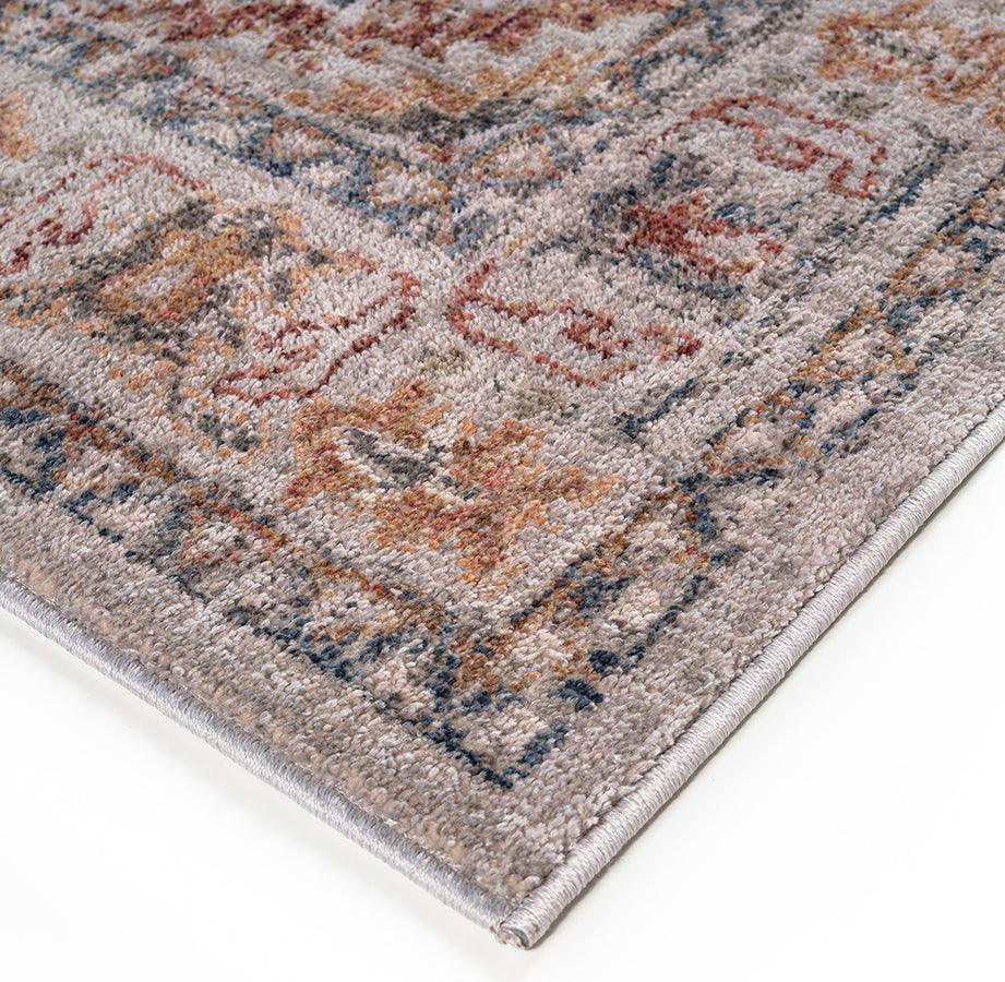 Olliix.com Indoor Rugs - Vintage Medallion Woven Area Rug Orange Multi MP35-8048
