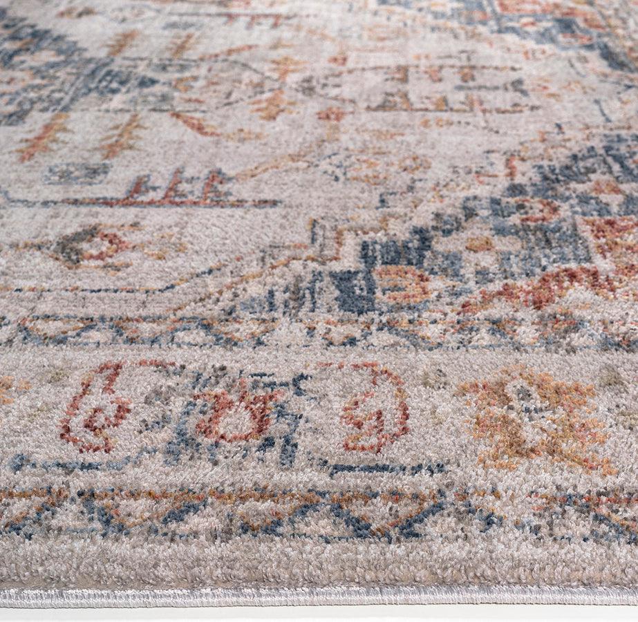 Olliix.com Indoor Rugs - Vintage Medallion Woven Area Rug Orange Multi MP35-8048