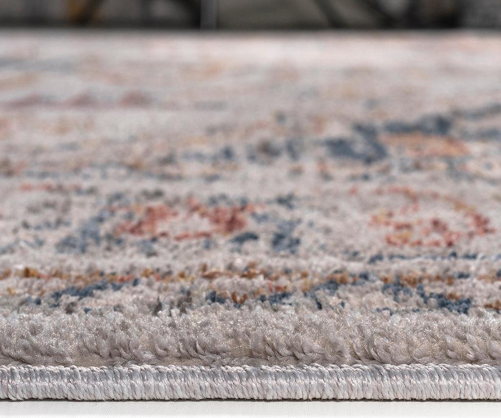 Olliix.com Indoor Rugs - Vintage Medallion Woven Area Rug Orange Multi MP35-8048
