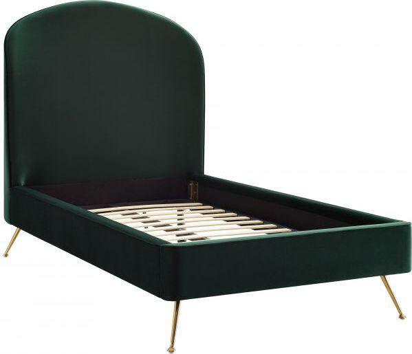 Tov Furniture Beds - Vivi Forest Green Velvet Bed in Twin