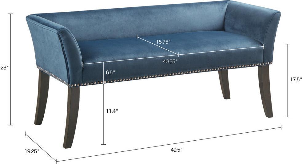 Olliix.com Benches - Welburn Accent Bench Blue