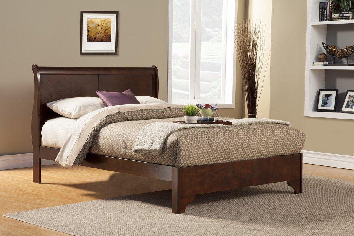 Alpine Furniture Beds - West Haven Queen Bed Cappuccino