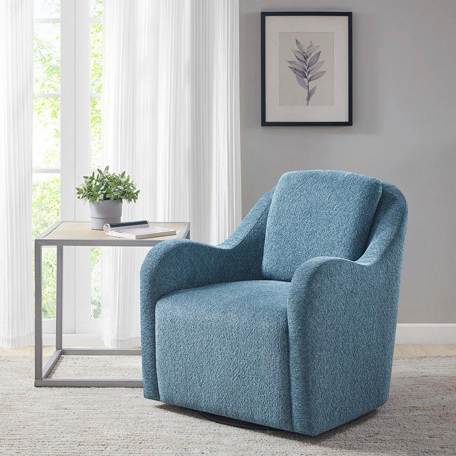 Olliix.com Accent Chairs - Westerly Swivel Chair Black