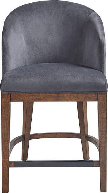 Olliix.com Barstools - Wheaton 25" Upholstered Counter Stool Walnut