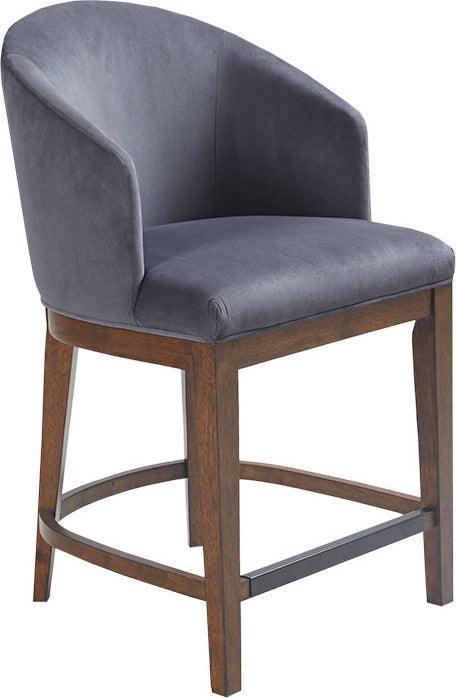 Olliix.com Barstools - Wheaton 25" Upholstered Counter Stool Walnut