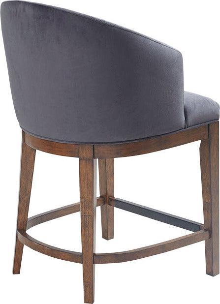 Olliix.com Barstools - Wheaton 25" Upholstered Counter Stool Walnut
