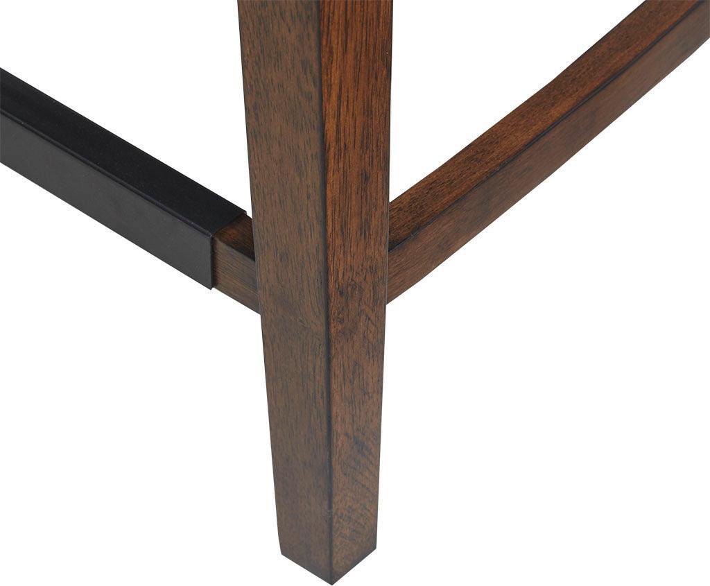 Olliix.com Barstools - Wheaton 25" Upholstered Counter Stool Walnut