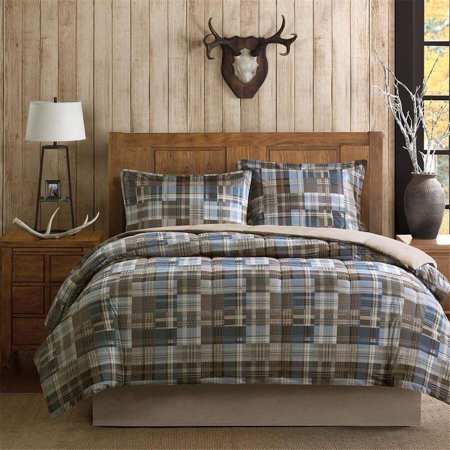 Olliix.com Comforters & Blankets - White Glam River Down Alternative Comforter Mini Set Multi Twin