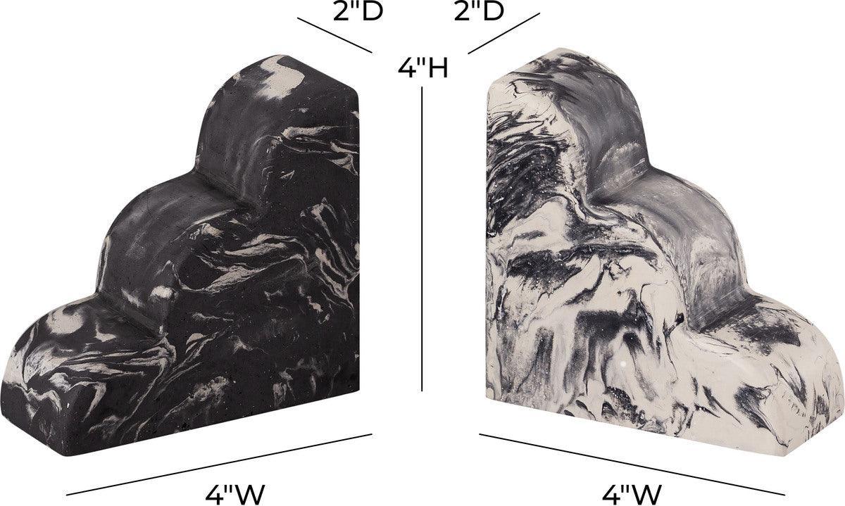Tov Furniture Bookends - White-Grey Bookends (Set of 2) Gray