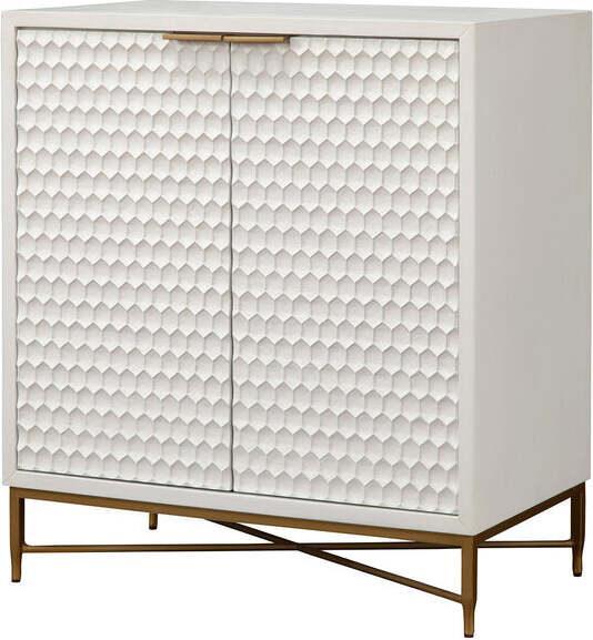 Alpine Furniture Buffets & Cabinets - White Pearl Bar Cabinet