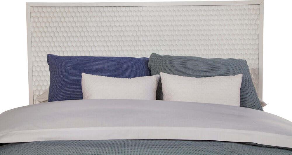Alpine Furniture Beds - White Pearl Standard King Panel Bed