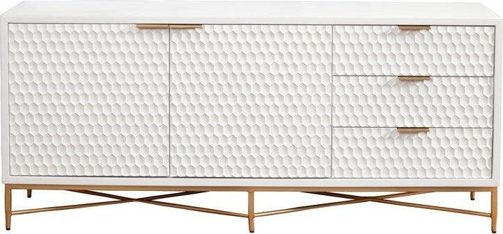 Alpine Furniture TV & Media Units - White Pearl TV Console