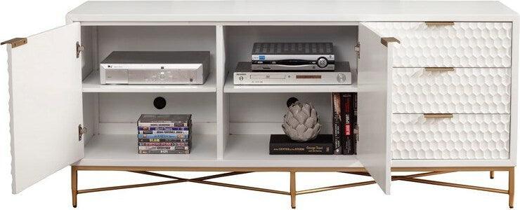 Alpine Furniture TV & Media Units - White Pearl TV Console