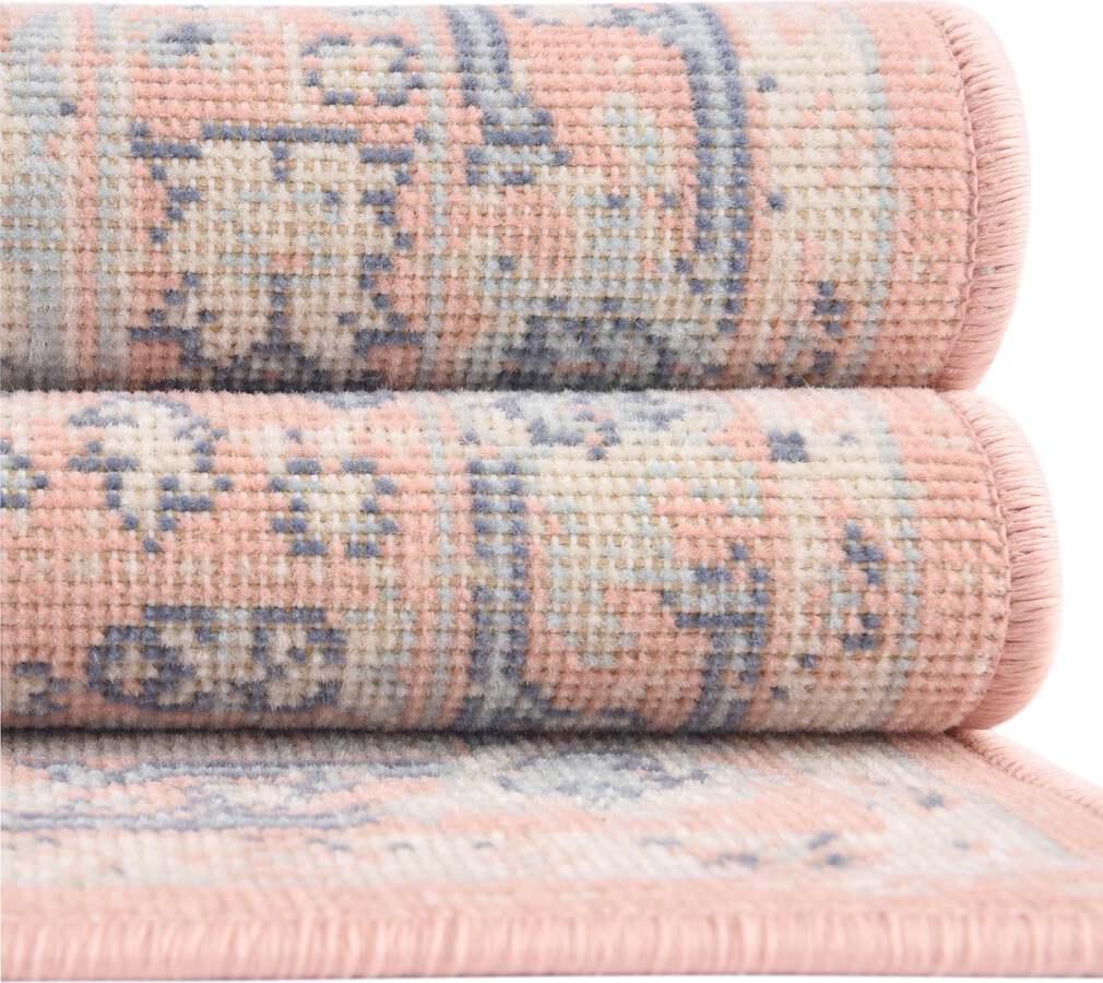 Whitney Coastal 10x14 Rectangular Rug Powder Pink