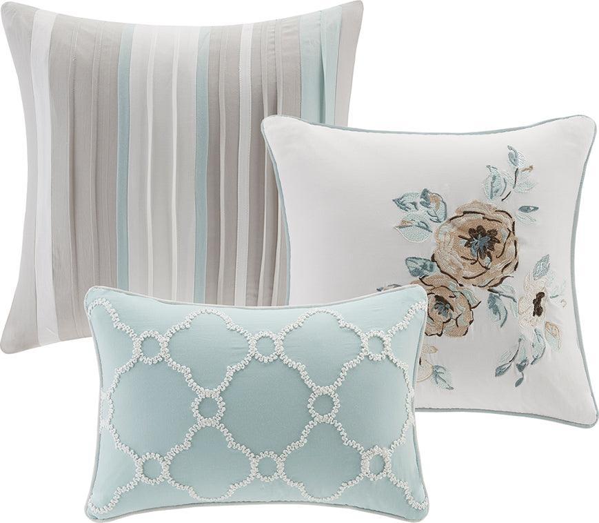 Olliix.com Comforters & Blankets - Willa Full/Queen 6 Piece Reversible Coverlet Set Green
